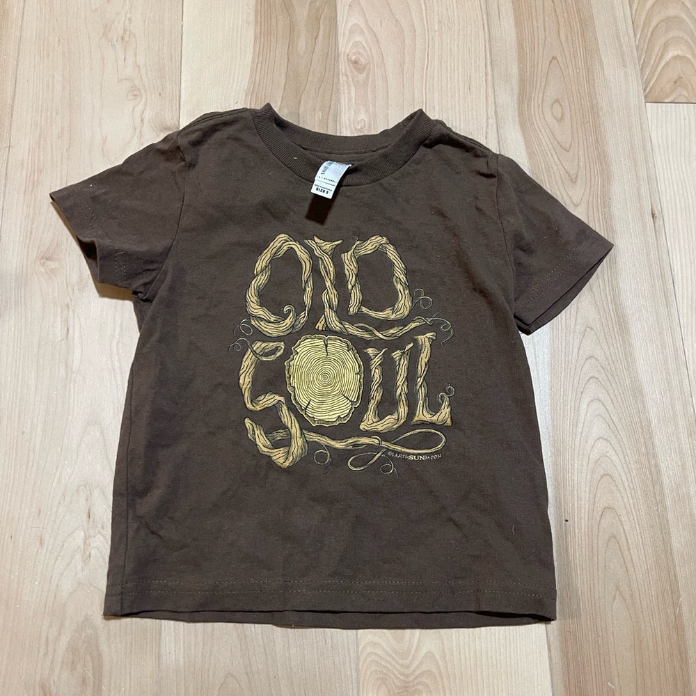 Old Soul Brown Kids T-Shirt